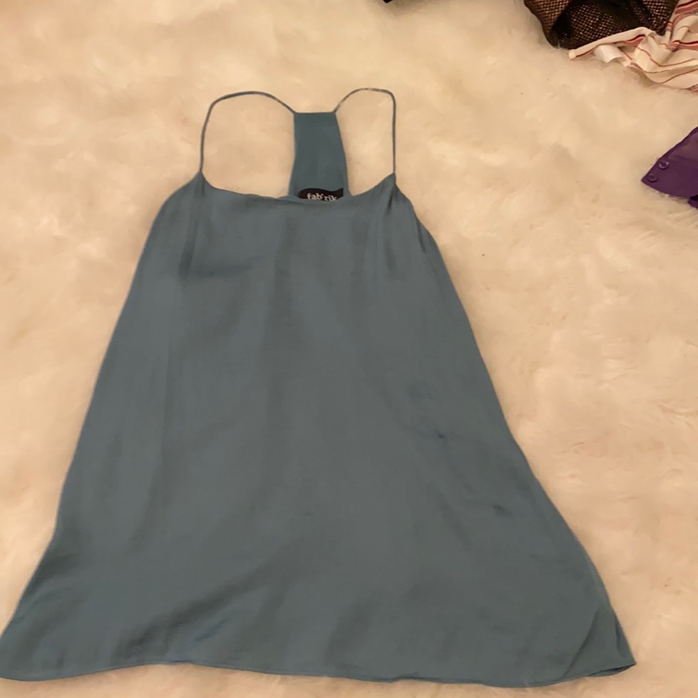 Turquoise dress tank